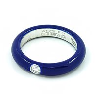 Anello Adolfo Courrier Donna JEANS in Oro bianco Diamante 0.11 Ct P1J04 - P1J04